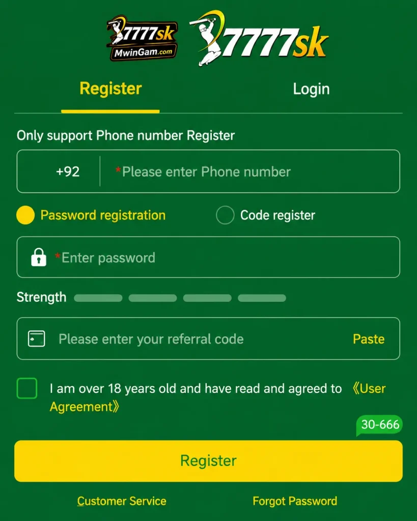 7777 sk game register