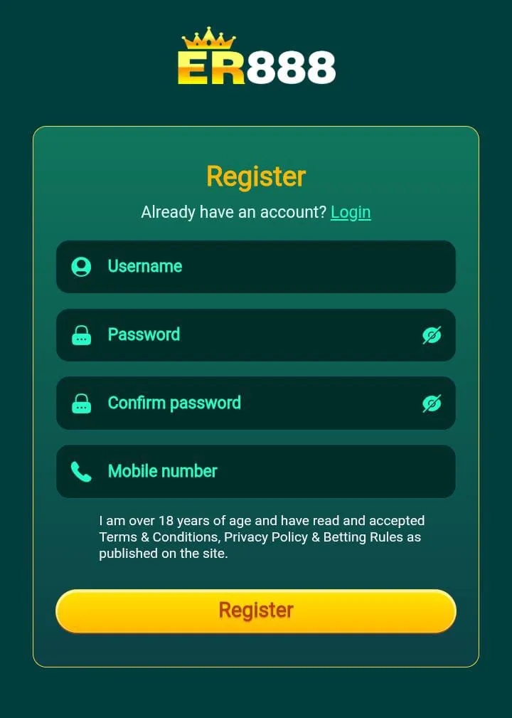 er 888 game register