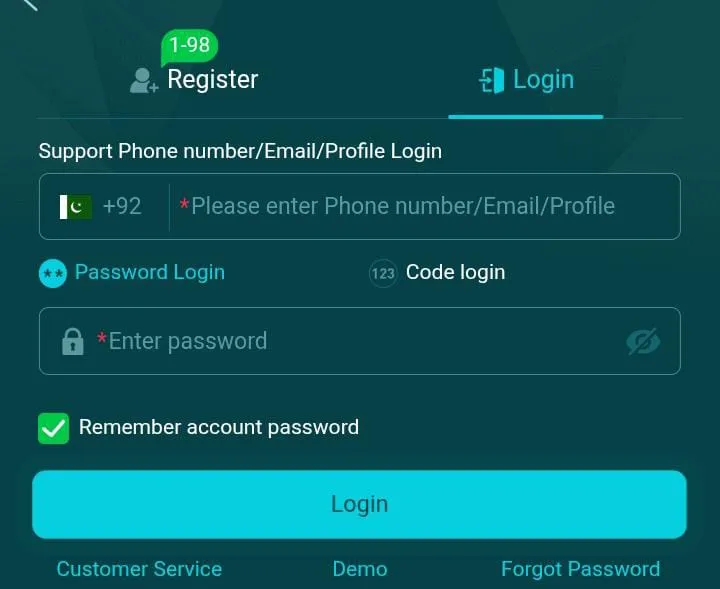 hh 98 login